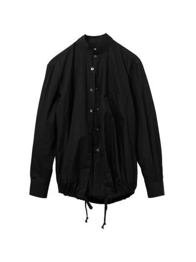 Comme Des Garçons Cotton Shirt In Black