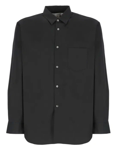 Comme Des Garçons Cotton Shirt In Black