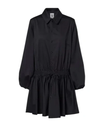 Comme Des Garçons Cotton Shirt Dress In Black