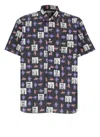 Comme Des Garçons Short-sleeved Shirt With Andy Warhol Print In Multicolour