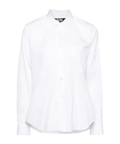Comme Des Garçons Cotton Shirt In White