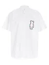 Comme Des Garçons Shirt Be@rbrick Graphic Print Short Sleeves In White