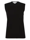 Comme Des Garçons Cotton Sleeveless Vest In Black