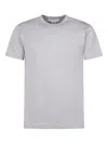 Comme Des Garçons Crew Neck Plain Design Short Sleeves In Gray