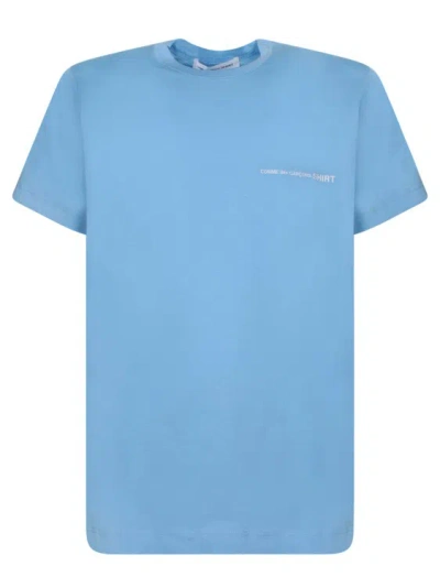 Comme Des Garçons Cotton T-shirt In Blue