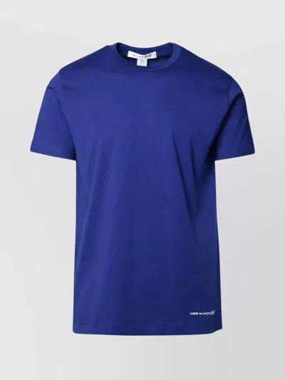 Comme Des Garçons Cotton T-shirt Crew Neck In Blue