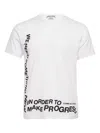 Comme Des Garçons Cotton T-shirt In White