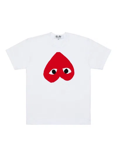 Comme Des Garçons Cotton T-shirt In White