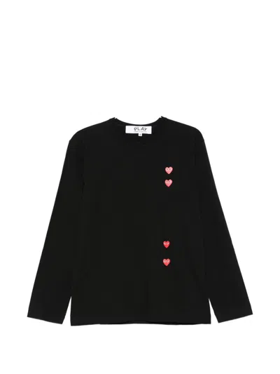 Comme Des Garçons Cotton T-shirt In Black