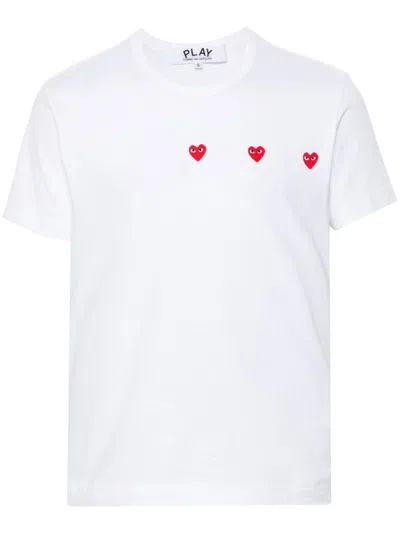 Comme Des Garçons Cotton T-shirt In White
