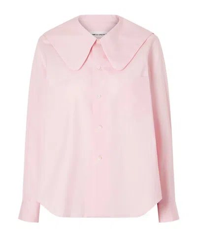 Comme Des Garçons Cotton-poplin Shirt In Pink