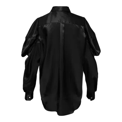 Comme Des Garçons Court Sleeve Blouse In Black