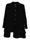 Comme Des Garçons Crease-effect Blouses In Animal Print