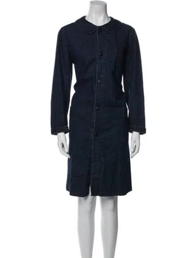 Pre-owned Comme Des Garçons Crew Neck Knee-length Dress In Black
