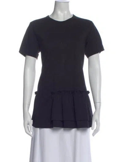 Pre-owned Comme Des Garçons Crew Neck Long Dress In Blue