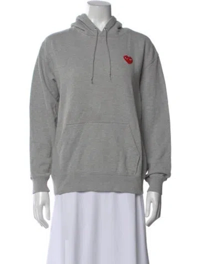 Pre-owned Comme Des Garçons Crew Neck Long Sleeve Hoodie In Gray