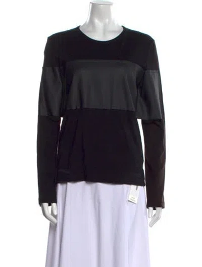 Pre-owned Comme Des Garçons Crew Neck Long Sleeve Sweatshirt In Black