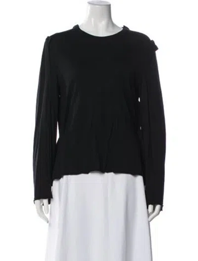 Pre-owned Comme Des Garçons Crew Neck Long Sleeve Top In Blue