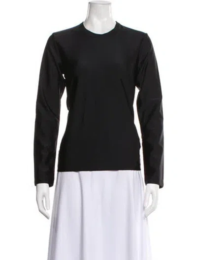Pre-owned Comme Des Garçons Crew Neck Long Sleeve T-shirt In Black