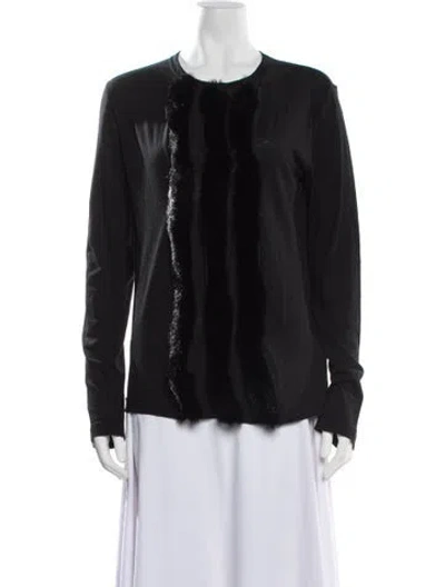 Pre-owned Comme Des Garçons Crew Neck Long Sleeve T-shirt W/ Tags In Black