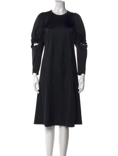 Pre-owned Comme Des Garçons Crew Neck Midi Length Dress In Multi