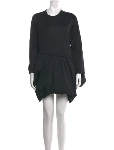 Pre-owned Comme Des Garçons Crew Neck Mini Dress In Black