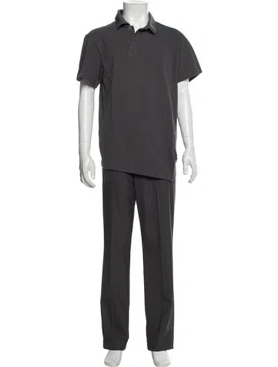 Pre-owned Comme Des Garçons Crew Neck Short Sleeve Polo Shirt In Gray