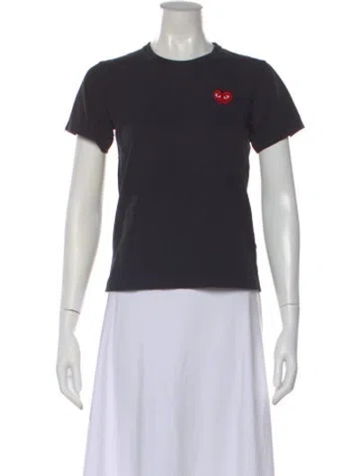 Pre-owned Comme Des Garçons Crew Neck Short Sleeve T-shirt In Black
