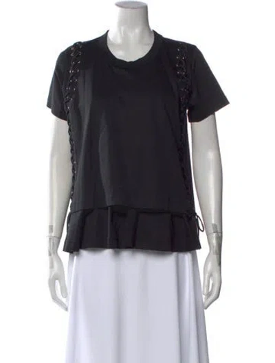 Pre-owned Comme Des Garçons Crew Neck Short Sleeve T-shirt In Black