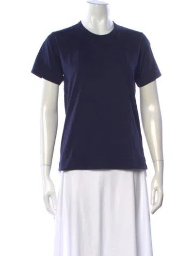 Pre-owned Comme Des Garçons Crew Neck Short Sleeve T-shirt In Blue