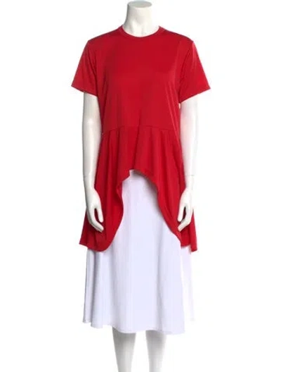 Pre-owned Comme Des Garçons Crew Neck Short Sleeve T-shirt In Red