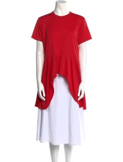Pre-owned Comme Des Garçons Crew Neck Short Sleeve T-shirt In Red
