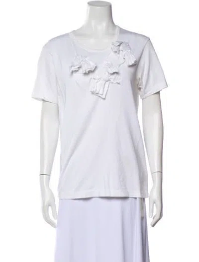 Pre-owned Comme Des Garçons Crew Neck Short Sleeve T-shirt In White