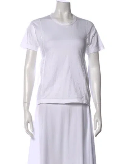 Pre-owned Comme Des Garçons Crew Neck Short Sleeve T-shirt In White