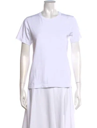 Pre-owned Comme Des Garçons Crew Neck Short Sleeve T-shirt In White