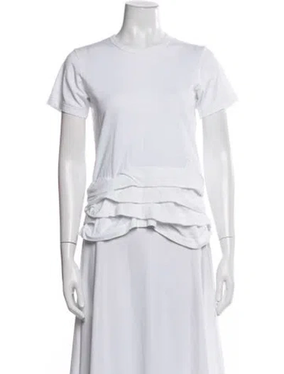 Pre-owned Comme Des Garçons Crew Neck Short Sleeve T-shirt In White