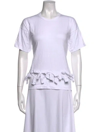 Pre-owned Comme Des Garçons Crew Neck Short Sleeve T-shirt In White