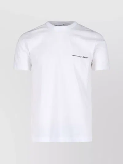 Comme Des Garçons Crew Neck Short Sleeves In White