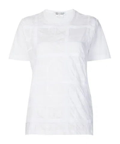 Comme Des Garçons Crew Neck Short-sleeved T-shirt In White
