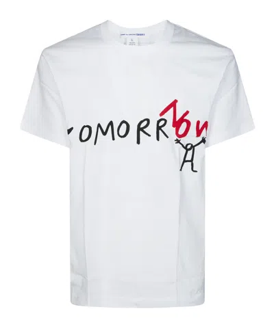 Comme Des Garçons Crew Neck Short-sleeved T-shirt In Gray
