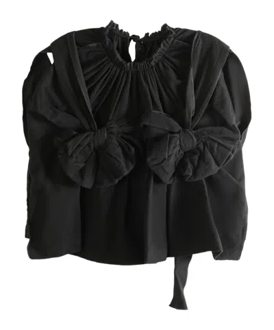 Comme Des Garçons Crew Neck Sleeveless T-shirt In Black