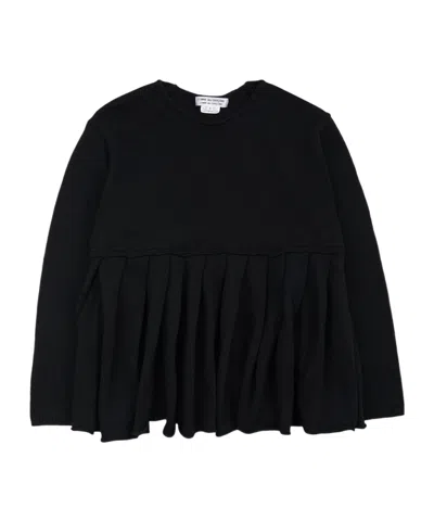 Comme Des Garçons Crew Neck Sweater In Black