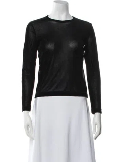 Pre-owned Comme Des Garçons Crew Neck Sweater In Black