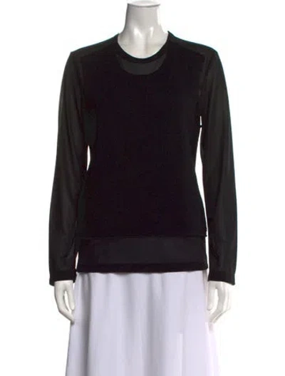 Pre-owned Comme Des Garçons Crew Neck Sweater In Black
