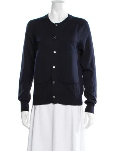 Pre-owned Comme Des Garçons Crew Neck Sweater In Blue