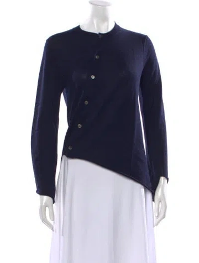 Pre-owned Comme Des Garçons Crew Neck Sweater In Blue
