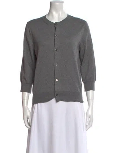 Pre-owned Comme Des Garçons Crew Neck Sweater In Gray