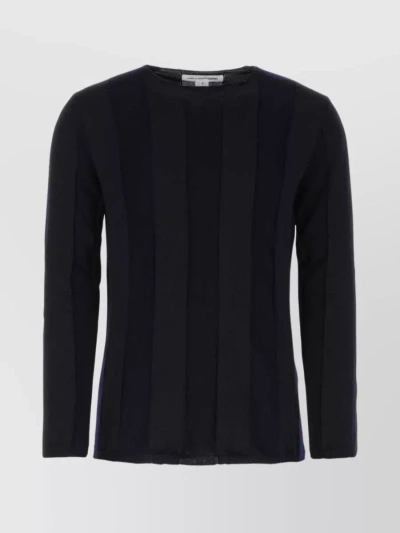 Comme Des Garçons Crew Neck Sweater In Polyester Blend In Black