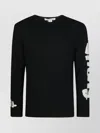 Comme Des Garçons Men's Crew Neck Graphic Print Sweater In Blue