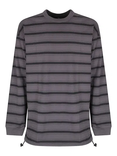 COMME DES GARÇONS CREW NECK SWEATSHIRT WITH ADJUSTABLE HEM